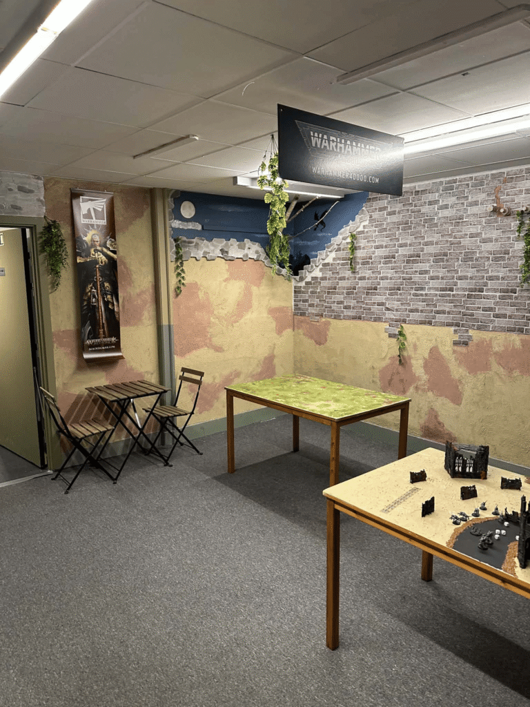 Warhammer gaming room