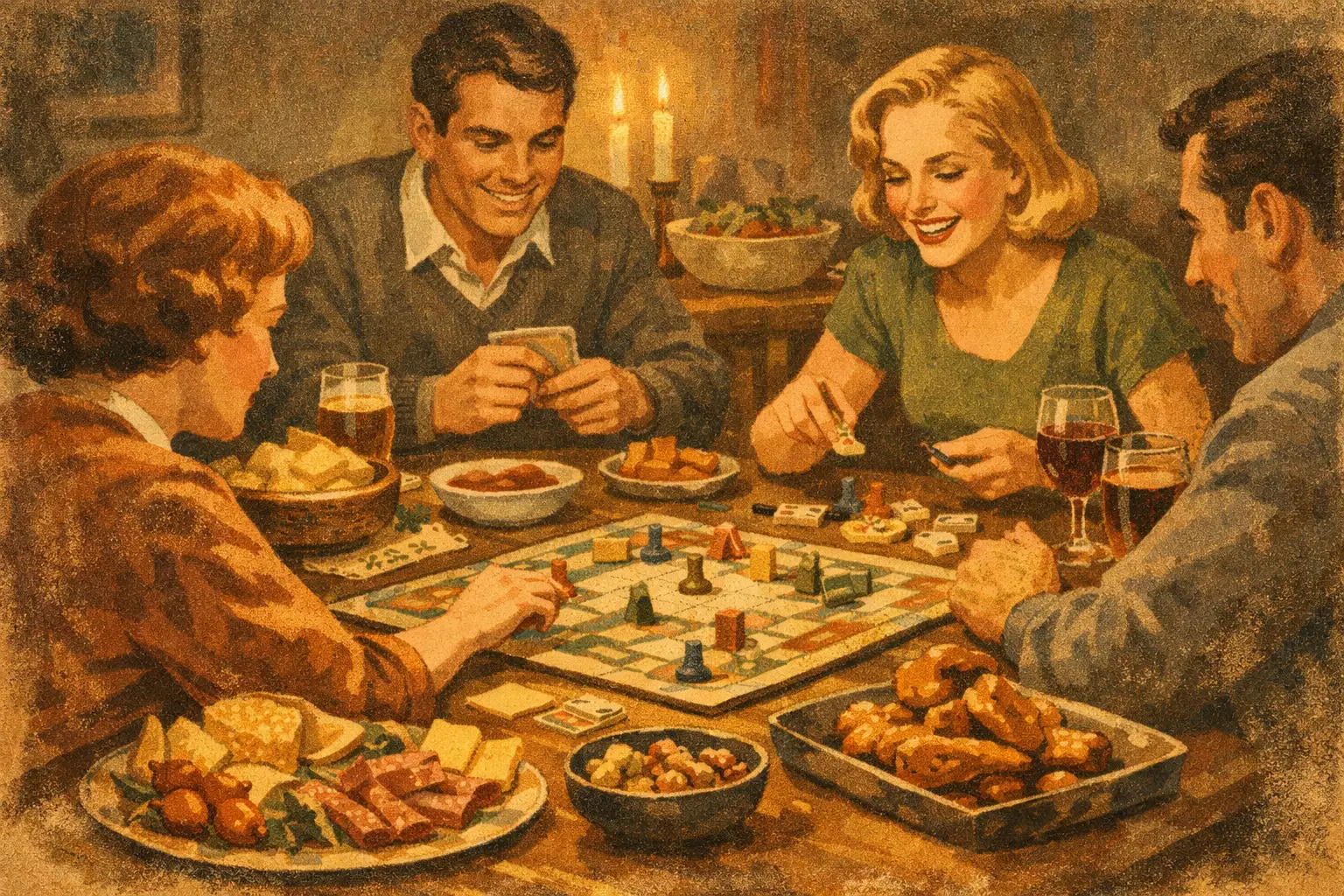 Brætspilsaften med mad uden kaos